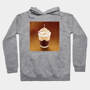 Coffee Straw Food Vintage Retro Hoodie